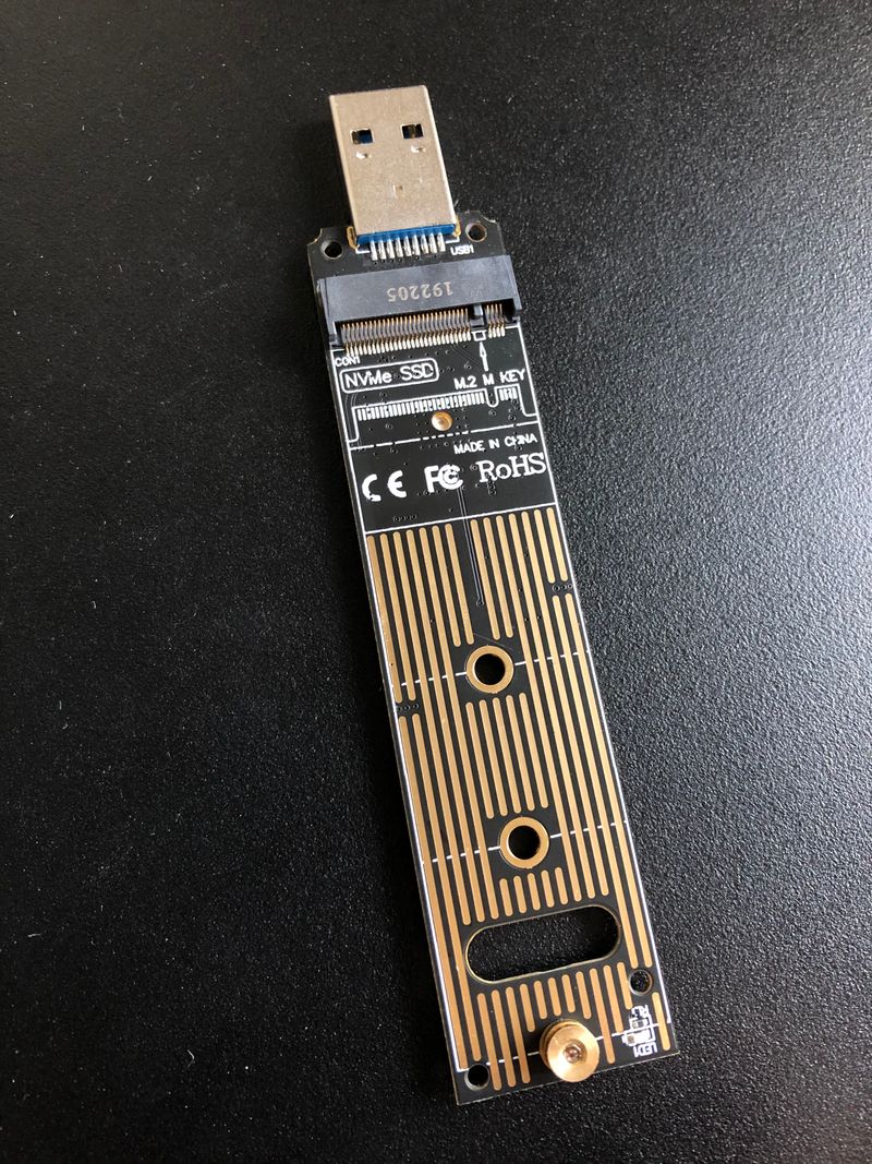 M.2 NVMe to USB 3.0 adapter