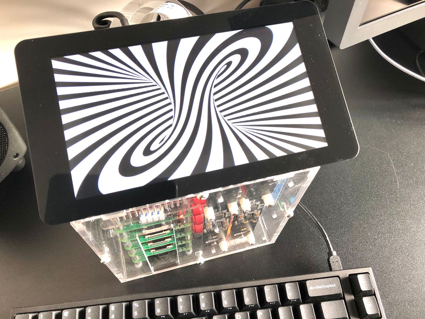 A shader running on the Raspberry Pi